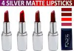 OUR BEAUTY Multicolor 100% Veg And Long Stay Soft Matte Lipstick Combo 65, 16 G (Pack Of 4)