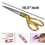 StealODeal Multicolor 10.5 Inch Mini Thread Cutter Scissors (Set Of 2)