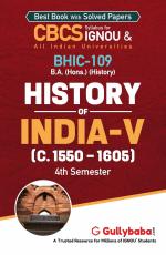 BHIC-109 History of India -V (c 1550 -1605)_Gullybaba.com Panel_Paperback_288