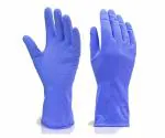 NEW INDIA FIRE TECH Cleaning Glove for Home cleaning Utensils cleaning Bathroom cleaning Gardening Blue pack of 1 pair