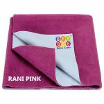 BeyBee Rani Pink Baby Bed Protector Sheet 50 cm x 70 cm