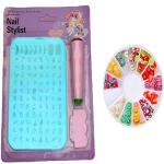 Royalkart Nail Art Stamping Jumbo Image Plate D.I.Y With Double-Sided Stamper, Metal Scraper, 5pcs Double-Sided Dotting Tool