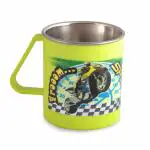 Saura Joy Milk and Coffee Mug with Inner Steel 330 ml 1 Piece - Green