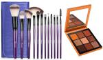 Buy Tya Violet Bag 1 Makeup Brushes With Obsession Topaz Eyeshadow Palette (Set Of 2)