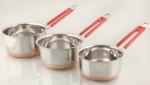Neervika Sauce Pan 35 cm diameter 20 L capacity (Stainless Steel, Copper, Non-stick, Induction Bottom)