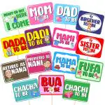 Zyozique Baby Shower Decorations Items - Baby Shower Photo Booth Props (15 Pcs)