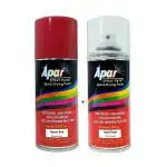 APARSPRAY Automotive Spray Paint Flame Red (RC Colour Name) + GTC Compatible for Tata Tiago, Nexon -225 ml (Pack of 2-Pcs)