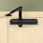 Plantex Premium Automatic Door Closer for Wooden Door Adjustable Size 3 Spring Hydraulic Auto Door Closer for Home Office Hotel for Wide 180 Degree Opening (ISO 9001 Certified) (Capasity 55 kg,Black)