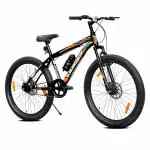 Leader Beast 26T Mountain Bicycle/Bike without Gear Single Speed with Front Suspension and Dual Disc Brake for Men - Ideal for 10+ Years (Frame: 18 Inches) (26T, Matt Black)