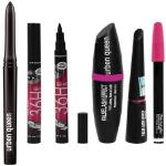 URBEN QUEEN-KAJAL & 2 pc 36 hours stay eyeliner & mascara & eyeliner & eyebrow pencil ( 6 items )