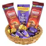 SurpriseForU Nestle Classic & Choclairs Gold Chocolates Gift Hamper | Chocolate Gift | Chocolate Basket Hamper | 318