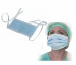 SMARTCARE Blue Wood Tie 2 Ply Masks - 100 Pcs