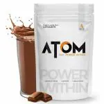 AS-IT-IS ATOM Weight Gainer 1kg | 61.1g Carbs & 8.8g Proteins | Easy Source of Weight-Gaining Calories | Boosts Workout Performance | Double Rich Chocolate Flavor