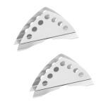 Stainless Steel New Napkin Holder Paper Napkin Holder for Kitchen Countertopsand , Dinner Tablesand , Picnic Tables - Indoor & Outdoor Use, MultiColour (Pack of 2)