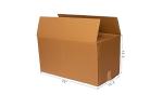 packbox.in 5 Ply Corrugated Box, Shipping, Packaging,Storage,Moving,Export,Double Wall Cardboard Box, Heavy Duty Box Size : (L-25 Inches, W- 13.5 Inches, H-13.5 Inches) Pack of 1 Box