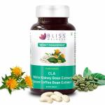 Bliss Welness 360* Weight Management | 50% (Green Coffee Bean Extract) + White Kidney Bean Extract + CLA | Carb Control | Metabolism Lean Muscle Health Supplement - 60 Vegeterian Tablets