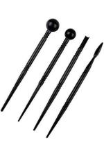 Oytra Black Plastic Carving Modelling Tools, Clay Pottery Mounding Pen Set, Indentation Tool