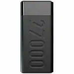 Ambrane Black Stylo Pro 27000mAh Power Bank with 20W Fast Charging, Triple Output, Power Delivery