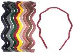 Trendy Club Women and Girls Multicolor Hair Bands Plastic (Pack of 6)
