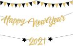 Festiko Happy New Year Banner Decorations New Years Eve Party Supplies 2021 New Years Decorations Happy New Year Decorations 2021 Nye Decorations Nye Banner Happy New Year Sign