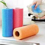Shopimoz Kitchen Reusable Super Absorbent Cleaning Wipes Towel Paper Roll (80 Pulls) (Pack of 2)