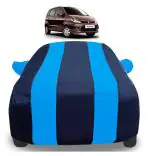 Auto Hub Car Cover Compatible with Maruti Suzuki Zen Estilo with Mirror Pockets, Triple Stitched, Navy, Blue, Water Resistant Car Body Cover