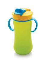 Nabhya Green Plastic Flask Bottle 450 Milliliters