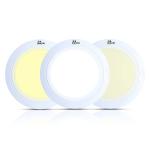 Murphy 15W Vega 3-In-1 Round Led Cool, Warm and Natural White Panel Ceiling Color Changing Light (pack of 8)