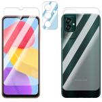 FCS PET Glossy Screen Protector for Samsung Galaxy F13 | Self Healing Flexible Glossy Unbreakable Soft Hydrogel Film Anti-Scratch Glossy Screen Guard | Front + Back + Camera (Glossy)