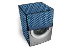 The Furnishing Tree Washing Machine Cover Made for Samsung 6.0 Kg Fully-Automatic Front Loading WW60R20GLMA/TL Blue Checkered