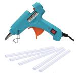 SCENTY FIXLOGICS 20W 20 WATT 7MM HOT MELT Glue Gun with ON Off Switch and LED Indicator (Free 12 Transparent Glue Sticks) F-20W (12 STICKS-F20W)