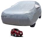 Auto Hub Car Body Cover Compatible with Maruti Suzuki Alto K10 with Mirror Pockets, Triple Stitched, Water Resistant Car Cover, Metallic Silver