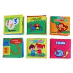 Baby Moo Children Educational Cloth Book with Sound Paper Set of 6 - Multicolour
