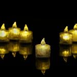 MOSTSHOP Candle Light Decoration Continuous Lighting Night Illumination Transparent Wedding Proposal Decorative Candle Lights for Party Warm White (SET OF 24 PCS)