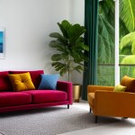 Love Creation A4 Size poster print for creative wall art- palms-and-parrots-9656( Sticker)