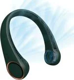 LEAFFYBEZZ Portable Rechargeable Neck Fan | Better Then Table or Hand Fans | USB Charging Battery Fan | Smart Mini Hand Free 3 High Speed Fan | 360 Degree Cooling Low Noise Hanging Neck Fans