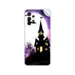 GADGETSWRAP Printed Vinyl Skin Sticker for Samsung Galaxy A23 - Spooky Halloween House Illustration