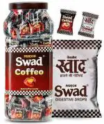 Swad Coffee Candy Jar 500g (Made with Strong Kopiko Coffee Beans) & Swad Original 50 Toffee Pack, 2 unitsSwad Coffee Candy Jar 500g (Made with Strong Kopiko Coffee Beans) & Swad Original 50 Toffee Pack, 2 units