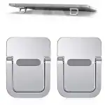 Tech Gear Mini Portable Laptop Stand,Keyboard Riser,Self-Adhesive Invisible Computer Aluminum Alloy Riser With Extra non Slip Silicon For Reusable Laptop Stand