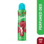 New Spinz Pristine Green Perfumed Deo for Women, with International Fragrances for Long Lasting Freshness and 24 Hours Protection from Odour causing Bacteria, 200ml
