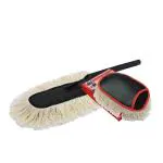 Jopasu Car Duster Brush & Mini Duster Brush Combo Pack with 100% Wax Treated Cotton Strands for Cleaning Dry Dust om Cars & Bikes. Scratch Proof, Water Saver & Eco-Friendly Brush for Dusting