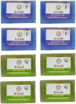 Khadi Herbal Natural Handmade Soap Combo, 125 Gm Each (Pack Of 8)