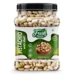 FRESH FINEST Pistachios Dry Fruits Lightly Roasted & Salted Fresh Crunchy Whole Pista Healthy Snack | Vitamins & Minerals Rich With Shell Jar Pack 1 kg