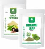 Amazercare Brahmi & Amla Powder Hair Care Combo 100% Natural Amla Brahmi Powder (150 Gm + 175 Gm, 2 Zipper Pouches)