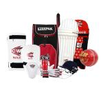 CW Rapid Right Hand Cricket Kit Without Bat With Backpack Sports Kit Bag Size 5 For 10-11 Yr