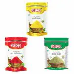 Aadar Spices Daily Cooking Spices - Turmeric (Haldi) Powder, Red Chili Powder & Coriander (Dhaniya) Powder, No Added Preservatives (Pack of 3) (5kg each - Pack of 3)