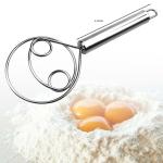 DailyDwell Kitchen Stainless steel Dough Flour Whisk Baking Cooking Utensil Mixing Ingredient Dough whisk Food Kitchenware