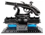 Dhairya Creations Gun Shape Ocean Fragrance Blue Car Dashboard