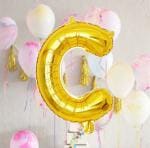 AMFIN 16 Inch Gold Letter Balloons Alphabet Foil Balloons for Birthday, Wedding, Graduation, Bachlorette, Bridal Shower, Party Decorations Supplies