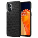 Spigen Liquid Air Matte Black Thermoplastic Polyurethane Back Cover Case Compatible with OnePlus 9R 5G 3 x 12 x 8 cm